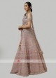 Heavy Embroidered Net Choli Suit
